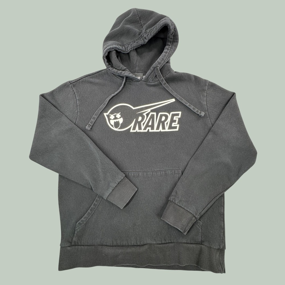 Pink Dolphin Rare Ghost Graphic Hoodie Mens Large Black Streetwear Pullover
